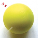 3 Stk. B�renherz Magic Ball f�r Fu�balltisch gelb D: 33,8 mm ca. 19 g