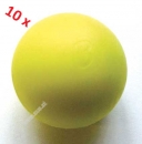 10 Stk. B�renherz Magic Ball f�r Fu�balltisch gelb D: 33,8 mm ca. 19 g