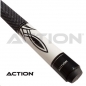 Preview: Pool Queue 2-tlg. Action Black & White 01 / Klebleder 13 mm / L:148 cm