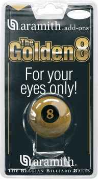 Poolball Nr. 8 " The Golden 8" Aramith