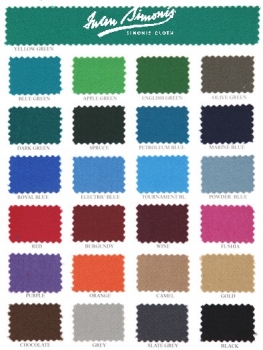 Iwan Simonis cloth 860 for playfield 8ft 200 x 100 cm