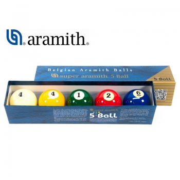 Super Aramith 5 Ball carom ball set
