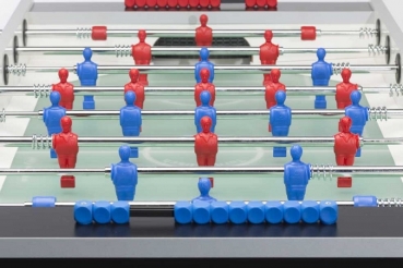 Football Table Garlando G500 Evolution, Glass Playfield, Safety-Rods