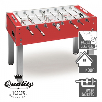 Football Table Garlando G500 Pure Colour red