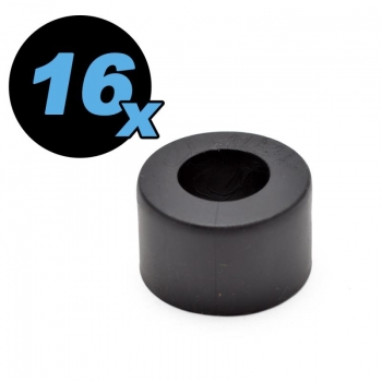 Gummipuffer für Spielerstangen Durchmesser 16 mm, 16 Stück