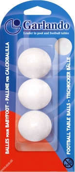 3 Stk Ball für Fußballtisch weiß 3 d 33mm Gewicht 17g