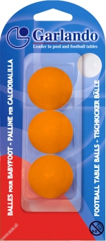 3 pcs Soccertable ball neon orange 33 mm 17g