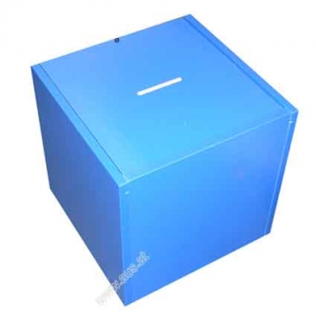 Verlosungsbox in blau