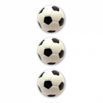 3 pcs Super Cosmos ball black/whitefor soccertable d 33 mm19g