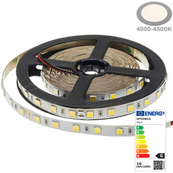 60SMD/m 16W/m 24V Professional LED Streifen 5054 Neutralweiß 5m