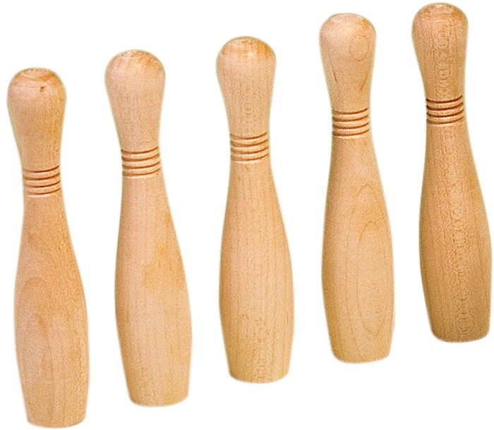 Garlando shop Small Wooden Skittles without Kingpin