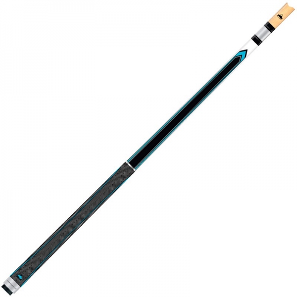 Pool Queue 2-tlg. Buffalo Dominator "NG" Klebleder 13 mm Nr. 3, weiß/blau