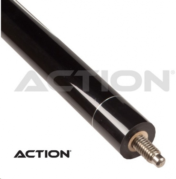 Pool Queue 2-tlg. Action Black & White 01 / Klebleder 13 mm / L:148 cm