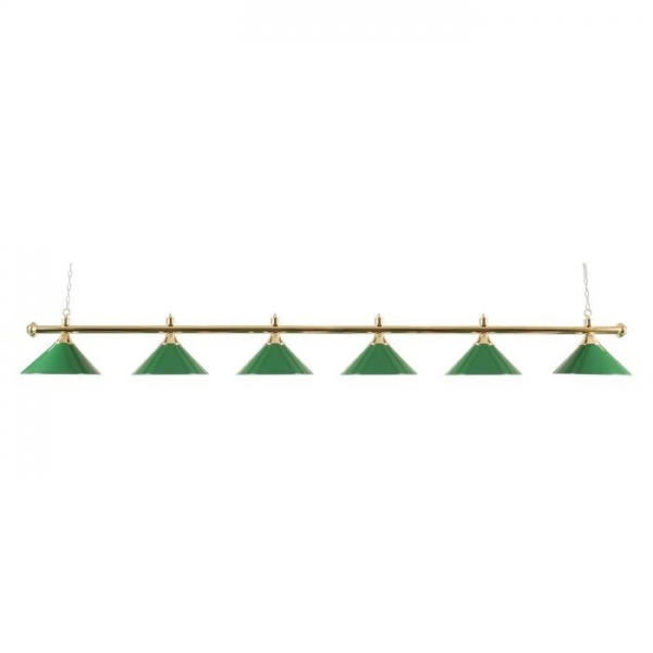 Billiard lamp brass 6 teilig
