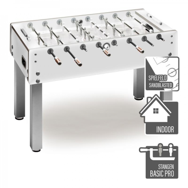 Football Table Garlando G500 Sandblasted Glass Playfield